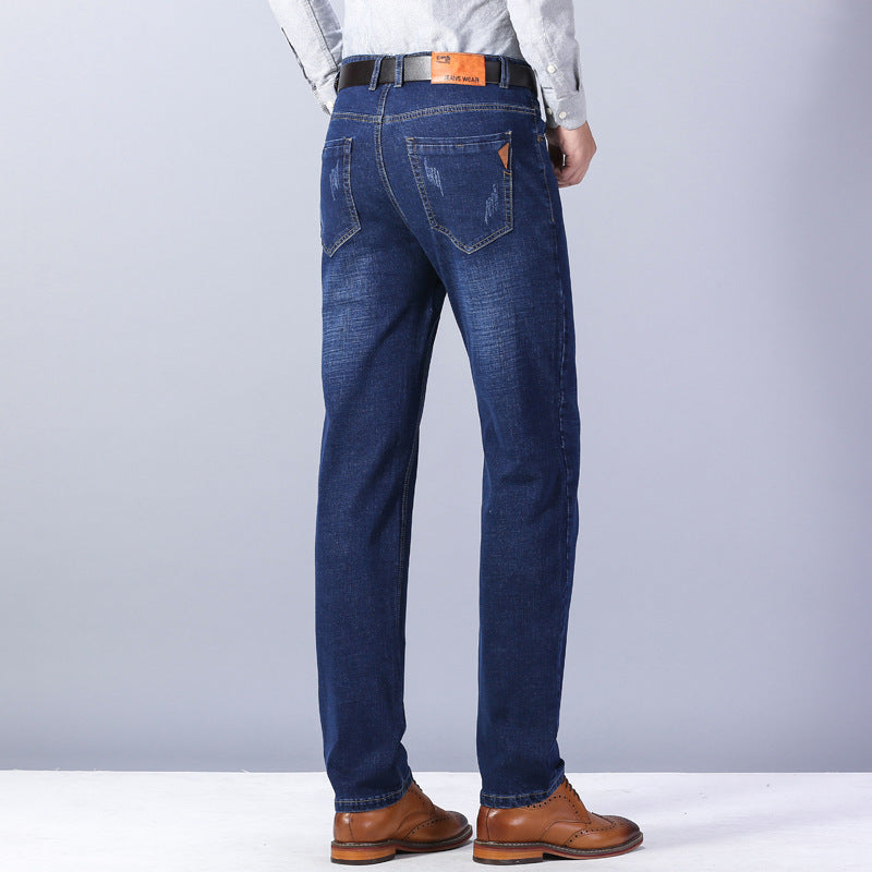 Business Casual Stretch Straight-Leg Jeans. Business,Straight,Stretch