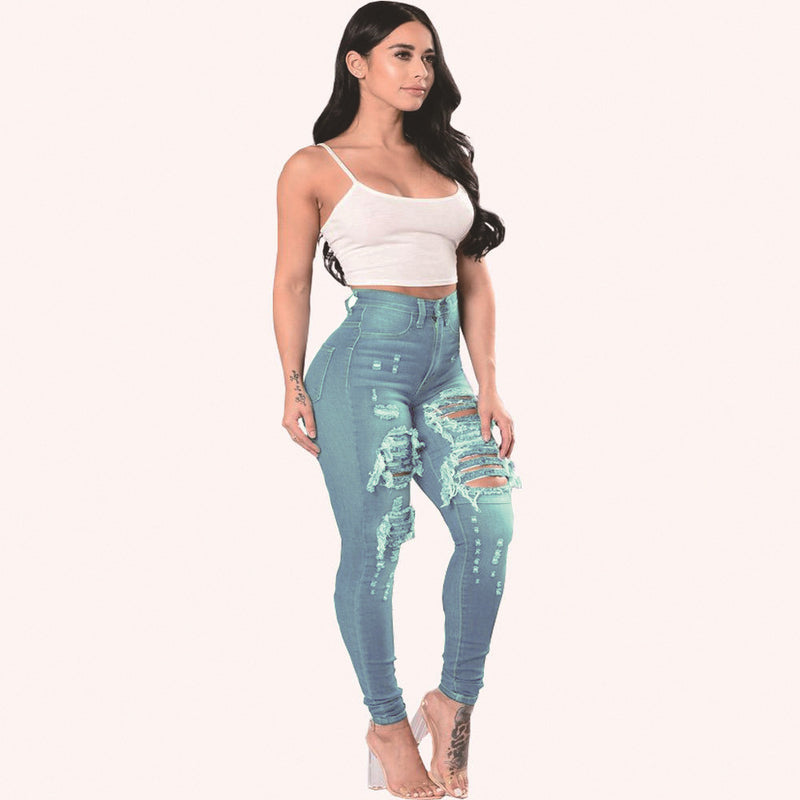 Ripped Jeans For Women Skinny Pants.