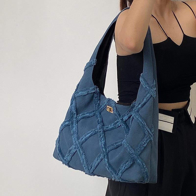 Trendy Denim Canvas Bag. Bag,Cotton,Denim