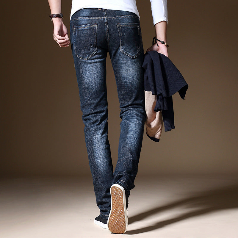 Spring & Autumn New Men's Jeans. Dark,Denim,Jeans,Slim