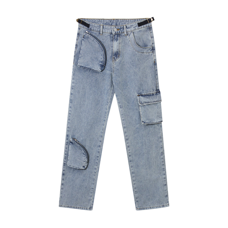 Mens Fashion Casual Loose Straight Jeans. Denim,Jeans,Loose,Straight