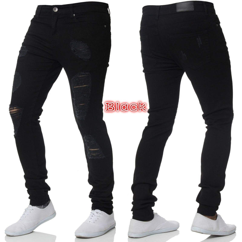 Jeans For Men - Spring Ripped Blue/Black/Grey. Denim,Jeans,ripped