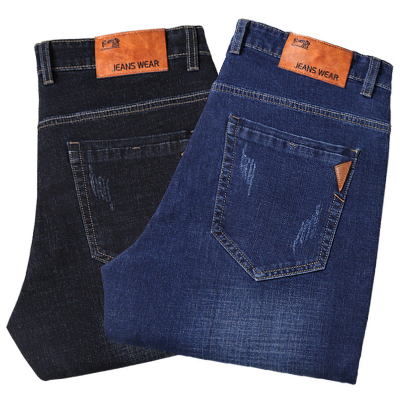 Business Casual Stretch Straight-Leg Jeans. Business,Straight,Stretch