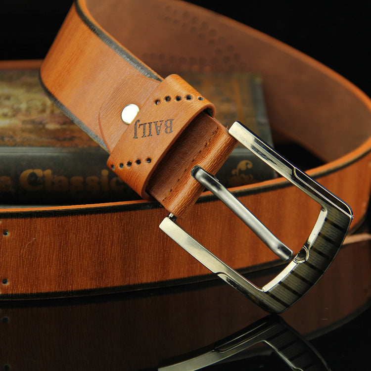 Men's Pin Buckle Belt - Retro Hollow Casual Belt. Belt,Buckle