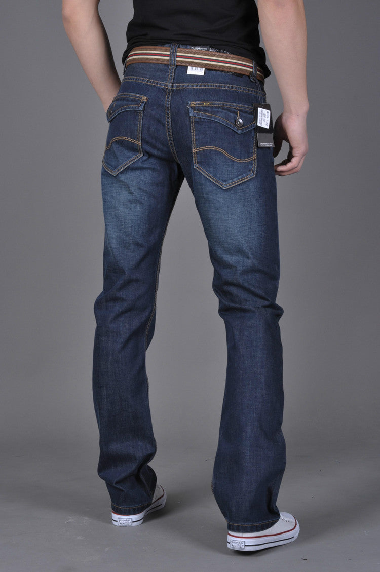 Men's Denim Long Jeans - Straight-Leg. Cotton,Denim,Jeans,Long,Straight