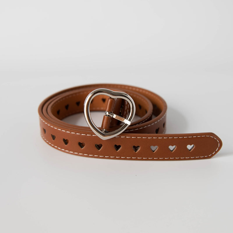 Heart Buckle Hole Belt. Belt,Buckle,Hearts