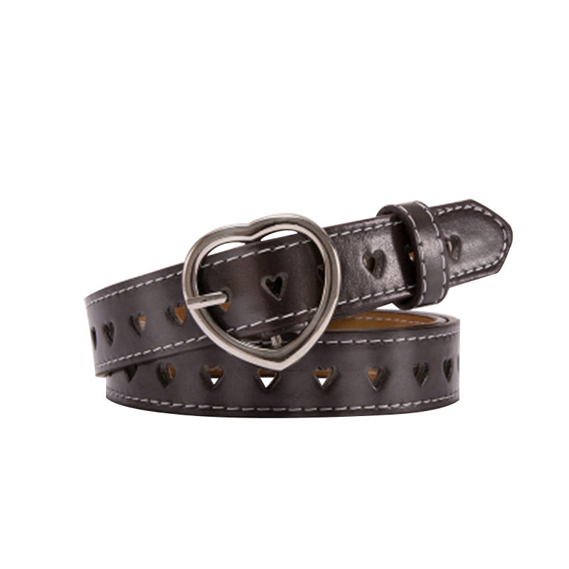 Heart Buckle Hole Belt. Belt,Buckle,Hearts