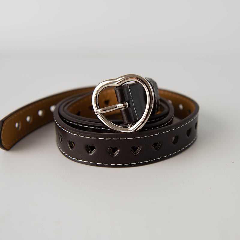 Heart Buckle Hole Belt. Belt,Buckle,Hearts