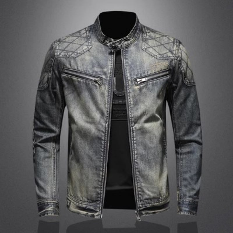 Men's Personalized Patch Denim Jacket