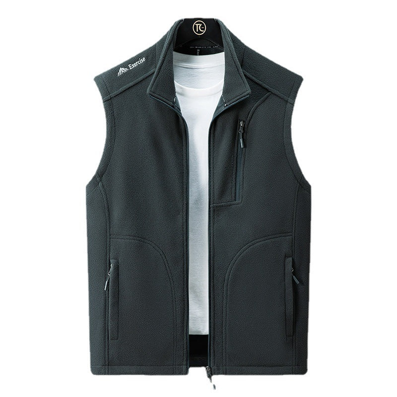 Loose Polar Fleece Vest. Bodywarmer,Fleece,Jacket