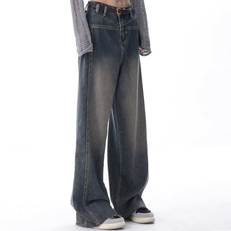 Women's Wash Nostalgic Raw Hem Jeans.