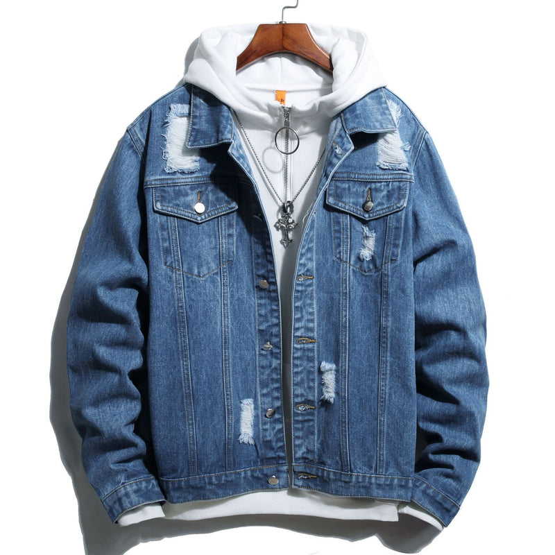 Men's Denim Jacket Fashion Trend Denim Shirt