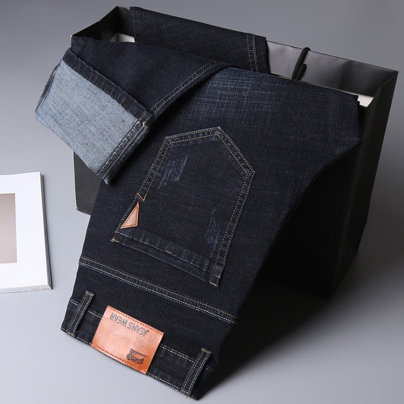 Business Casual Stretch Straight-Leg Jeans. Business,Straight,Stretch