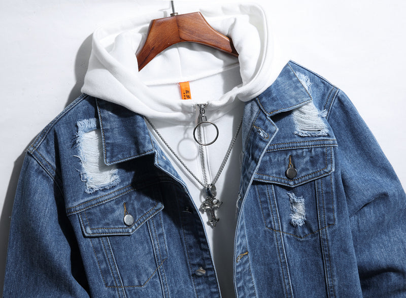 Men's Denim Jacket Fashion Trend Denim Shirt