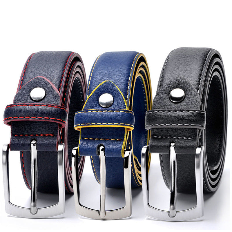 Men's Pin Buckle Leather Leisure Belt. Belt,Buckle,Leather