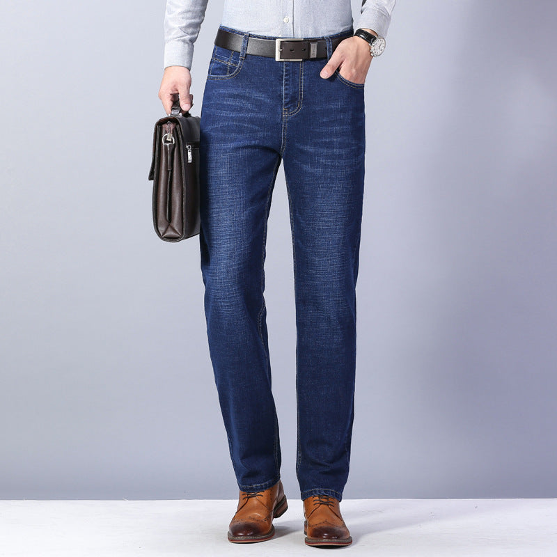 Business Casual Stretch Straight-Leg Jeans. Business,Straight,Stretch
