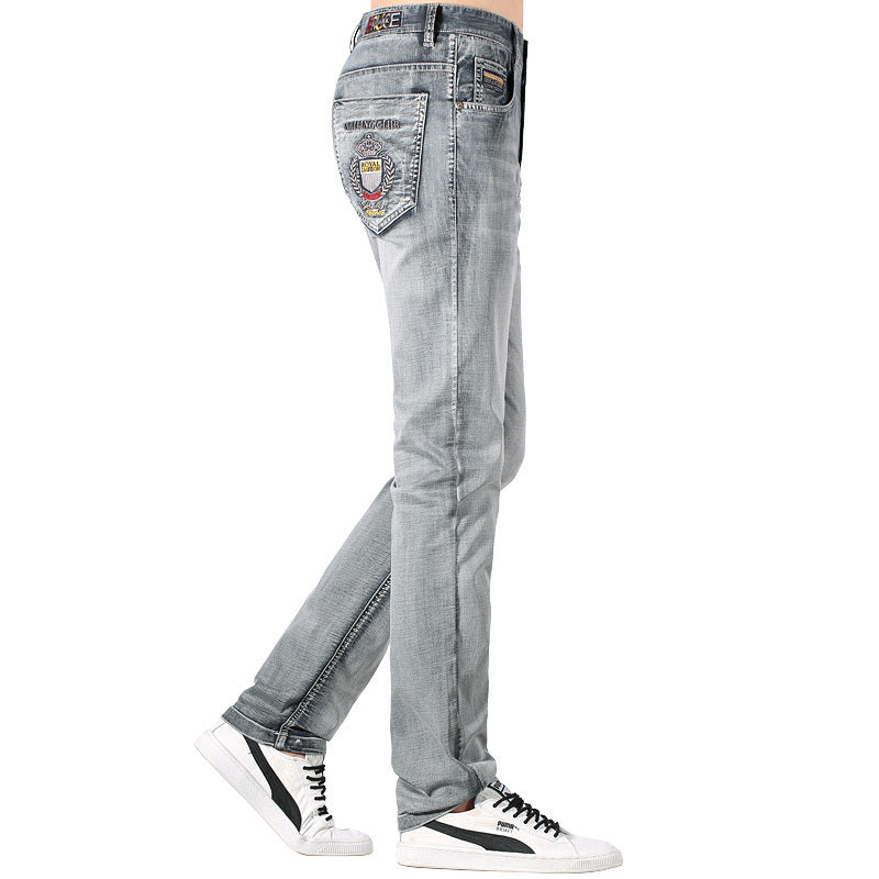 Men's Fashion Loose Straight-Leg Jeans. Denim,Jeans,Loose,Straight